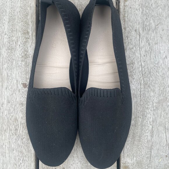 Women's Size 10 Danskin Black Hope Flexible Memory Foam Women's Ballet Flats - Picture 4 of 5